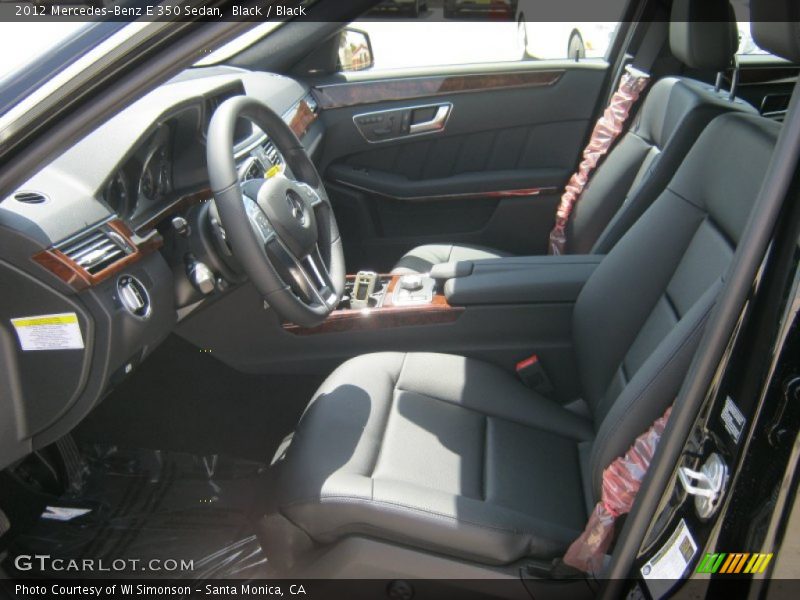 Black / Black 2012 Mercedes-Benz E 350 Sedan