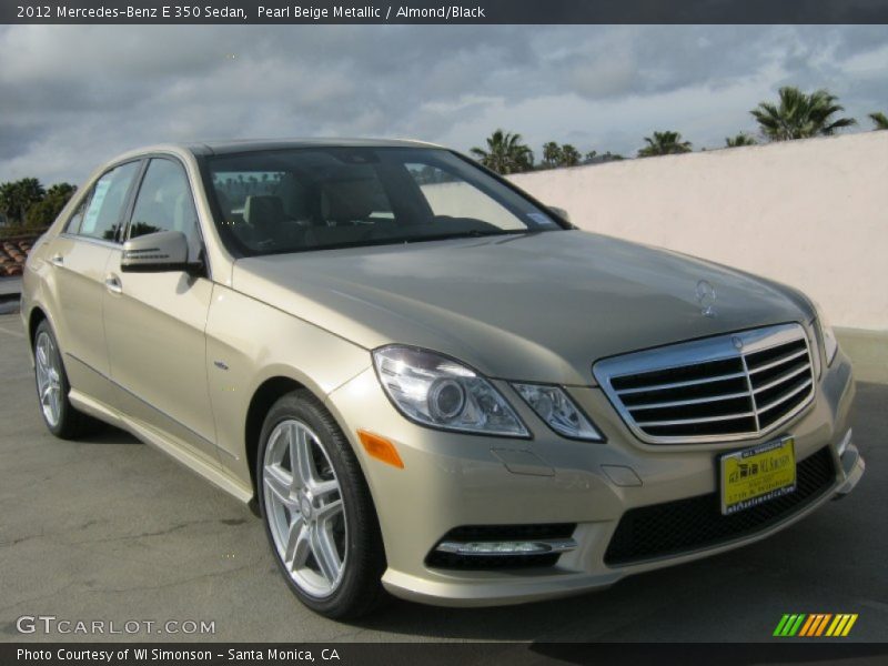 Pearl Beige Metallic / Almond/Black 2012 Mercedes-Benz E 350 Sedan