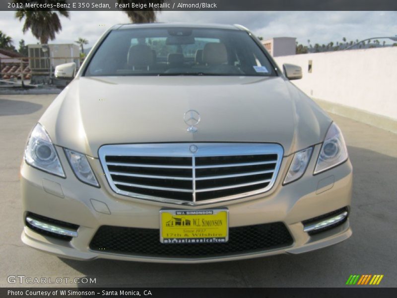 Pearl Beige Metallic / Almond/Black 2012 Mercedes-Benz E 350 Sedan