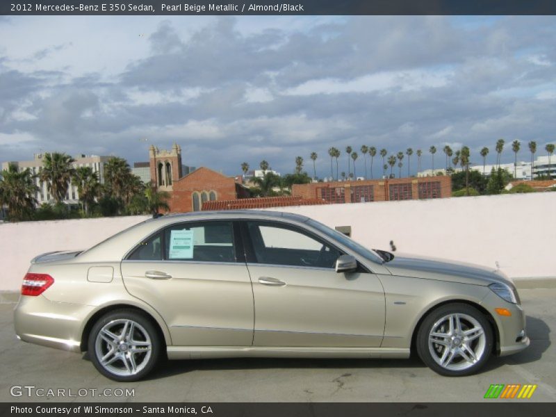 Pearl Beige Metallic / Almond/Black 2012 Mercedes-Benz E 350 Sedan