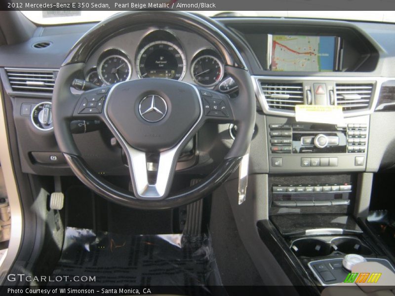 Pearl Beige Metallic / Almond/Black 2012 Mercedes-Benz E 350 Sedan