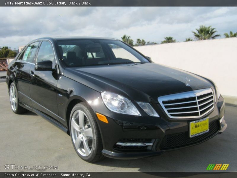 Black / Black 2012 Mercedes-Benz E 350 Sedan