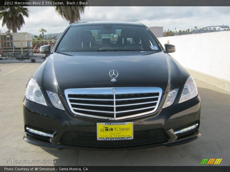 Black / Black 2012 Mercedes-Benz E 350 Sedan