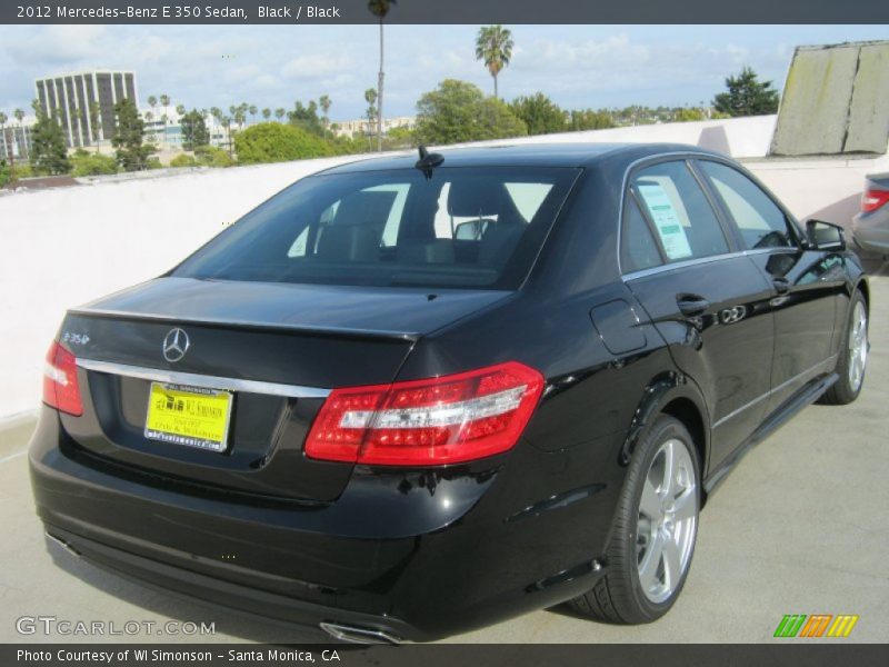 Black / Black 2012 Mercedes-Benz E 350 Sedan