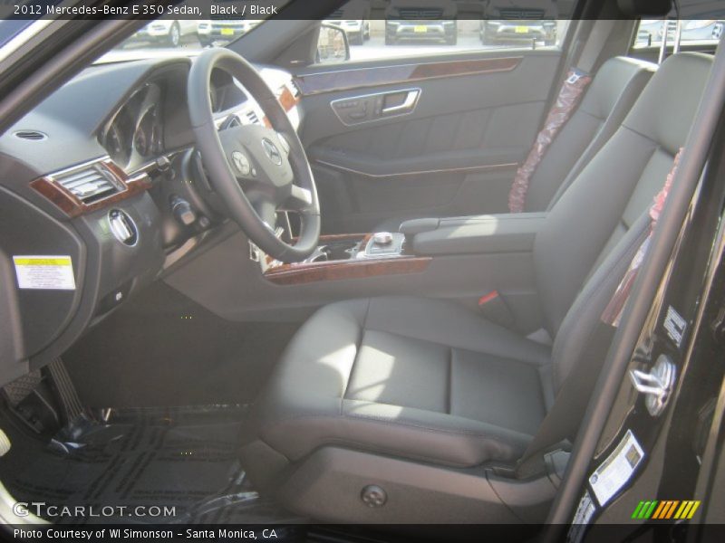 Black / Black 2012 Mercedes-Benz E 350 Sedan