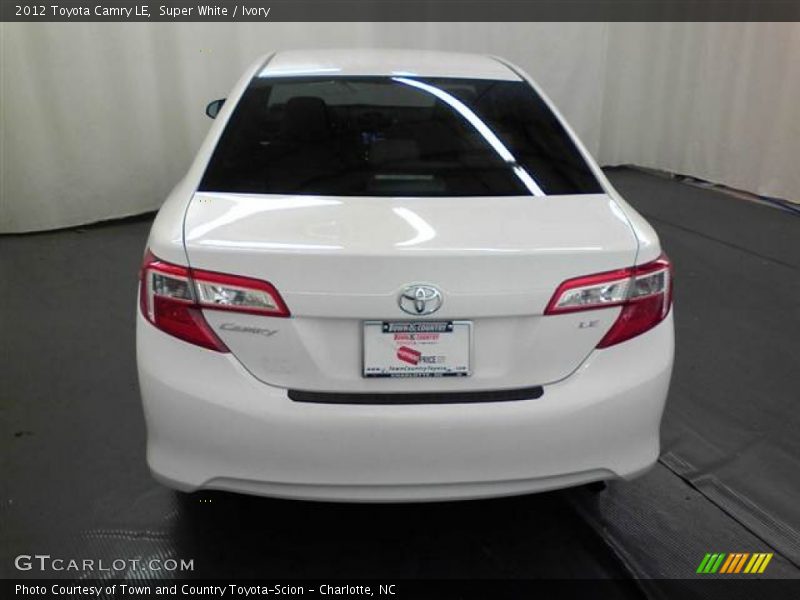 Super White / Ivory 2012 Toyota Camry LE