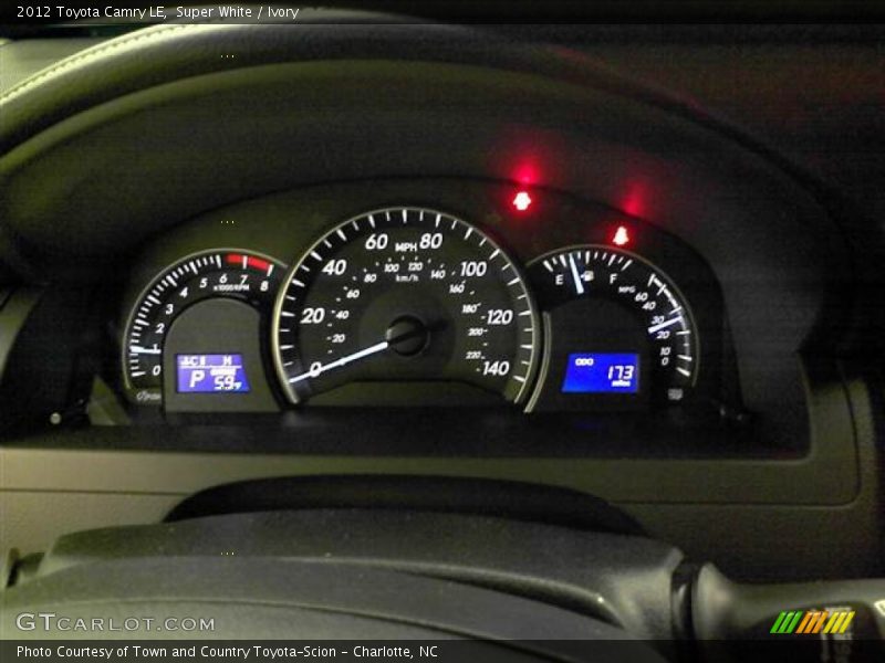 Super White / Ivory 2012 Toyota Camry LE