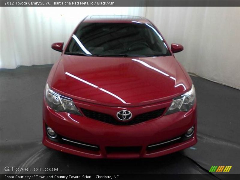 Barcelona Red Metallic / Black/Ash 2012 Toyota Camry SE V6