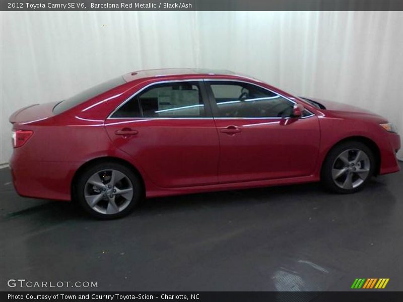 Barcelona Red Metallic / Black/Ash 2012 Toyota Camry SE V6
