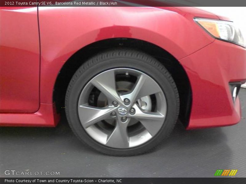 Barcelona Red Metallic / Black/Ash 2012 Toyota Camry SE V6