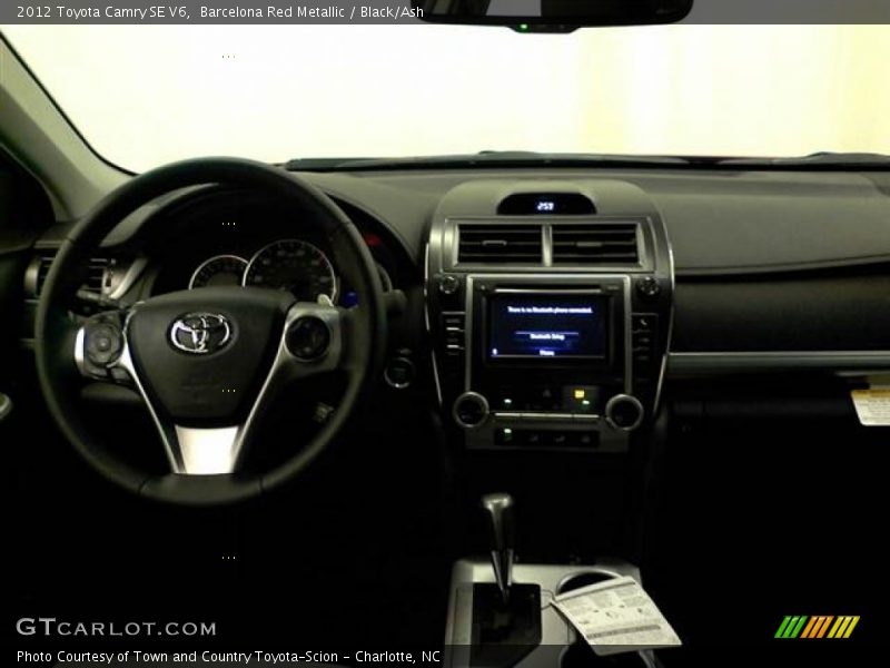 Barcelona Red Metallic / Black/Ash 2012 Toyota Camry SE V6