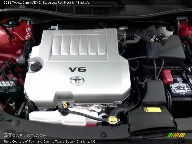 Barcelona Red Metallic / Black/Ash 2012 Toyota Camry SE V6