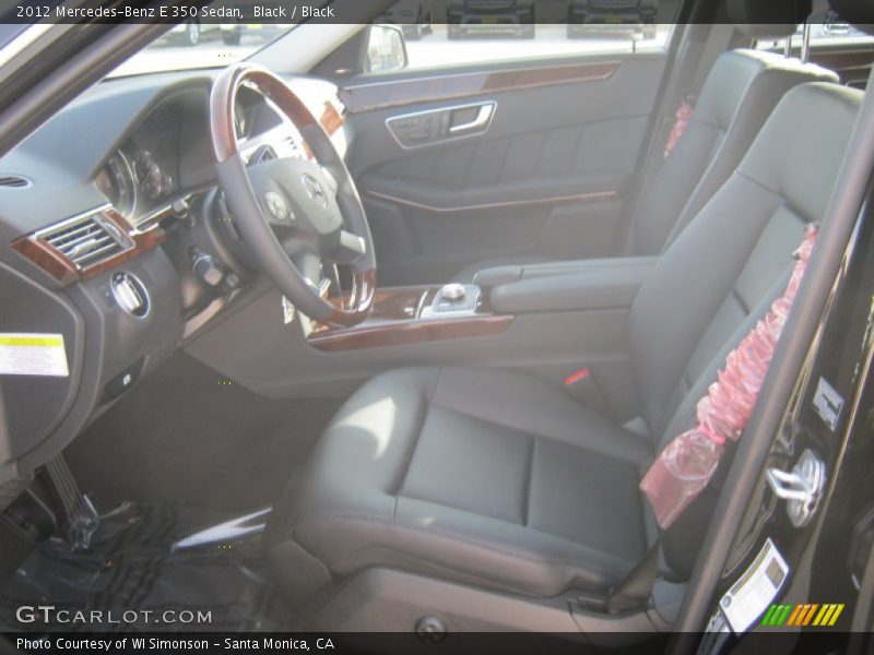 Black / Black 2012 Mercedes-Benz E 350 Sedan