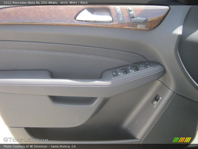 Arctic White / Black 2012 Mercedes-Benz ML 350 4Matic