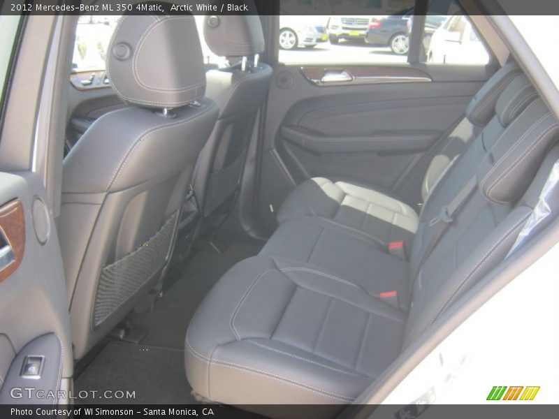 Arctic White / Black 2012 Mercedes-Benz ML 350 4Matic