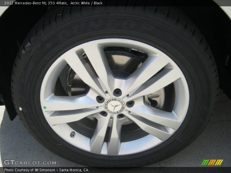 Arctic White / Black 2012 Mercedes-Benz ML 350 4Matic