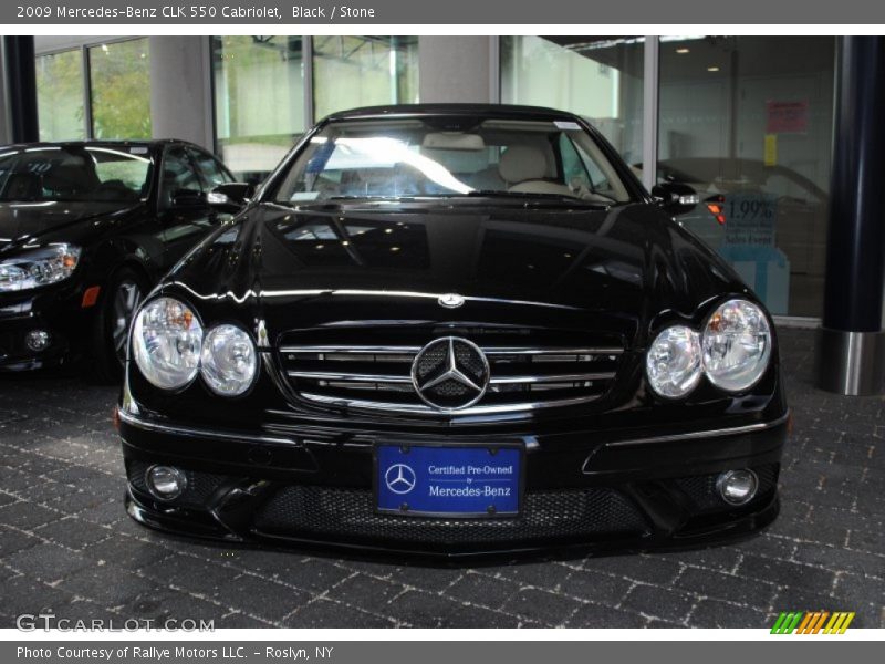 Black / Stone 2009 Mercedes-Benz CLK 550 Cabriolet