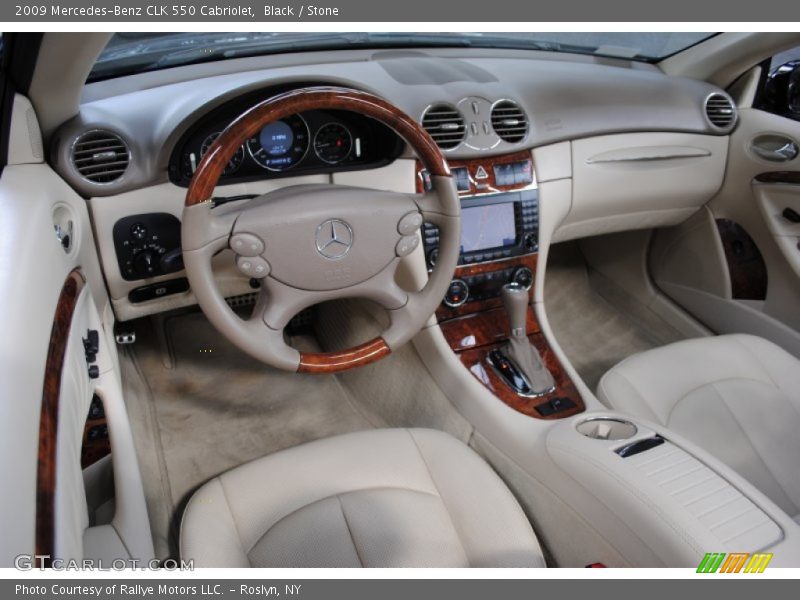 Black / Stone 2009 Mercedes-Benz CLK 550 Cabriolet