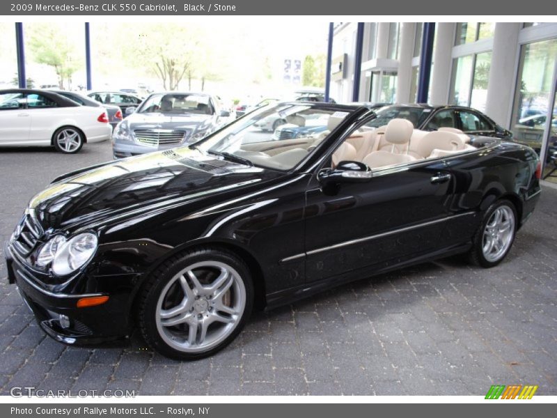 Black / Stone 2009 Mercedes-Benz CLK 550 Cabriolet