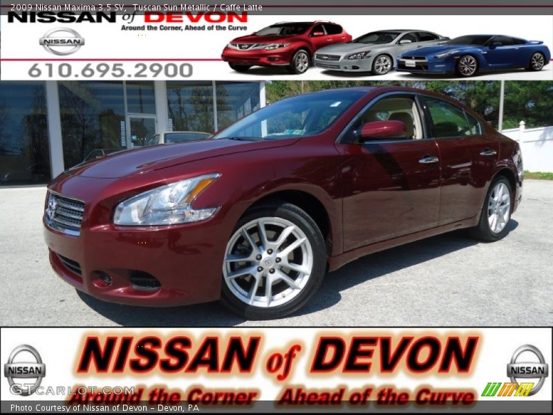 Tuscan Sun Metallic / Caffe Latte 2009 Nissan Maxima 3.5 SV