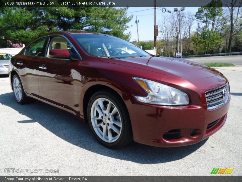 Tuscan Sun Metallic / Caffe Latte 2009 Nissan Maxima 3.5 SV