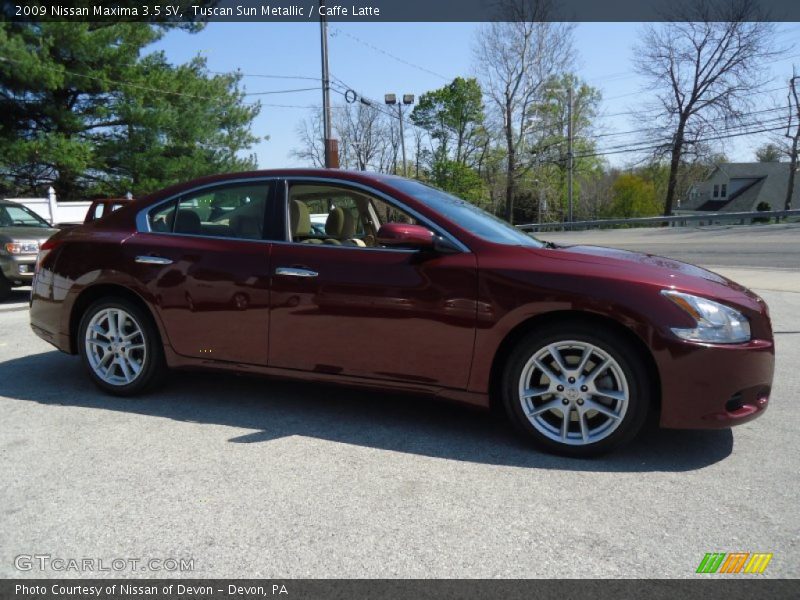 Tuscan Sun Metallic / Caffe Latte 2009 Nissan Maxima 3.5 SV