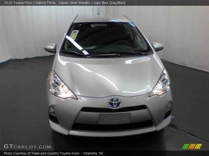 Classic Silver Metallic / Light Blue Gray/Black 2012 Toyota Prius c Hybrid Three