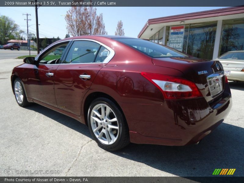 Tuscan Sun Metallic / Caffe Latte 2009 Nissan Maxima 3.5 SV