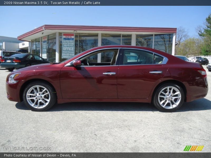 Tuscan Sun Metallic / Caffe Latte 2009 Nissan Maxima 3.5 SV