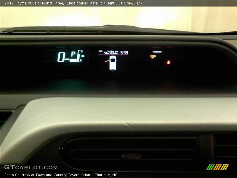 Classic Silver Metallic / Light Blue Gray/Black 2012 Toyota Prius c Hybrid Three