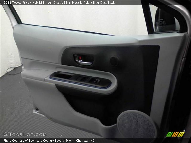 Classic Silver Metallic / Light Blue Gray/Black 2012 Toyota Prius c Hybrid Three