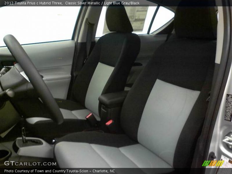 Classic Silver Metallic / Light Blue Gray/Black 2012 Toyota Prius c Hybrid Three