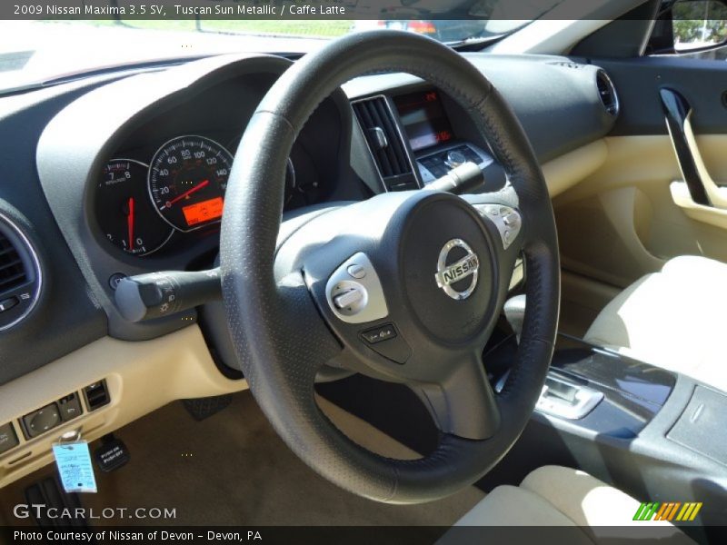 Tuscan Sun Metallic / Caffe Latte 2009 Nissan Maxima 3.5 SV