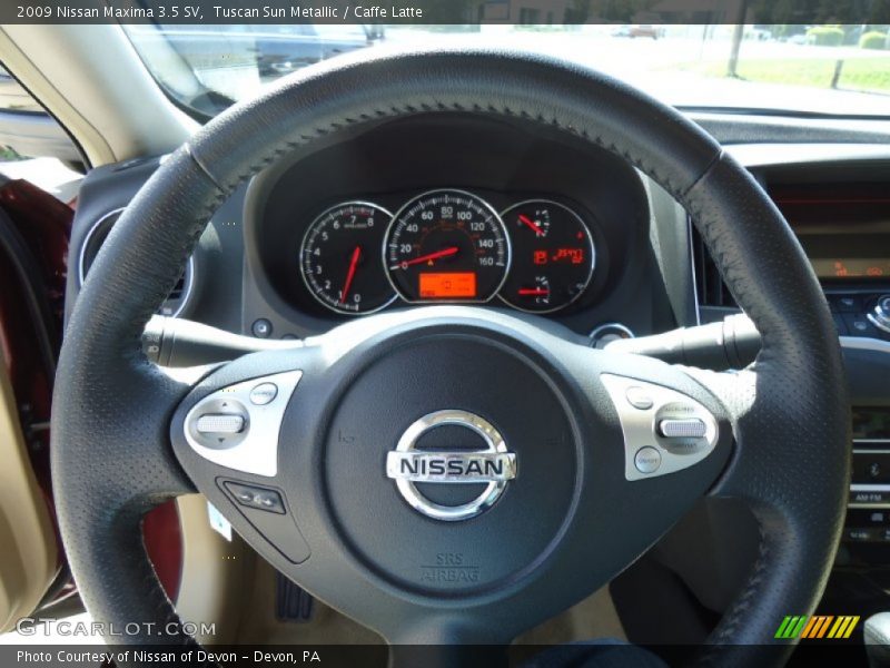 Tuscan Sun Metallic / Caffe Latte 2009 Nissan Maxima 3.5 SV