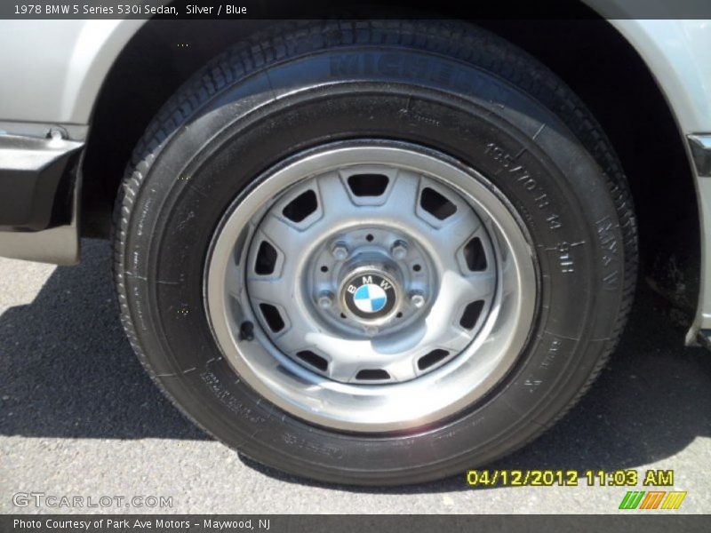 Silver / Blue 1978 BMW 5 Series 530i Sedan