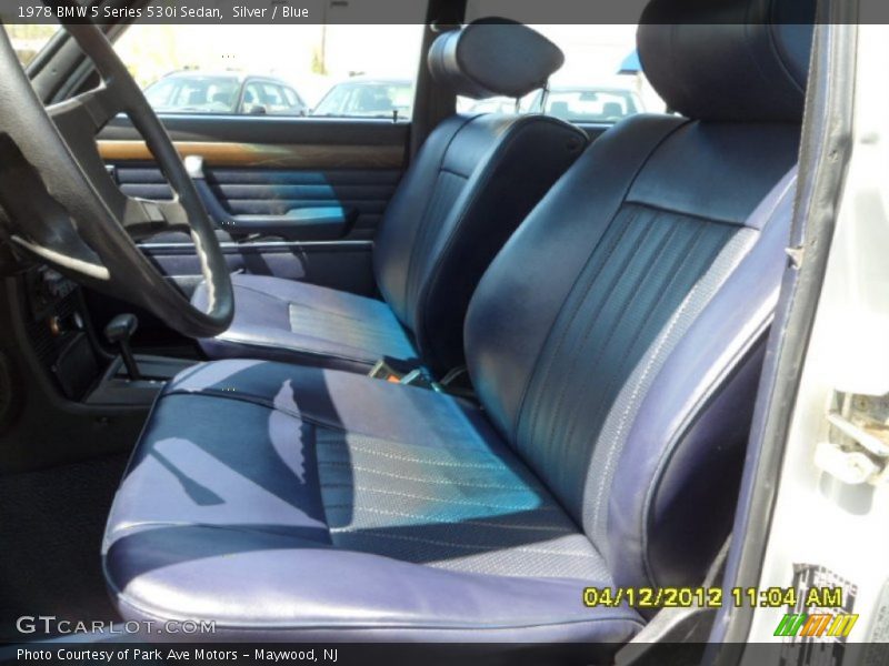 Silver / Blue 1978 BMW 5 Series 530i Sedan