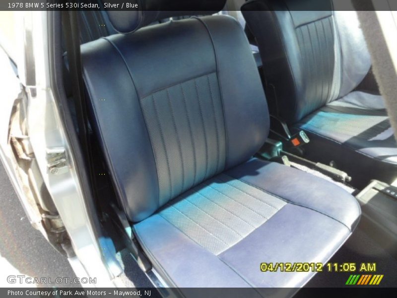 Silver / Blue 1978 BMW 5 Series 530i Sedan