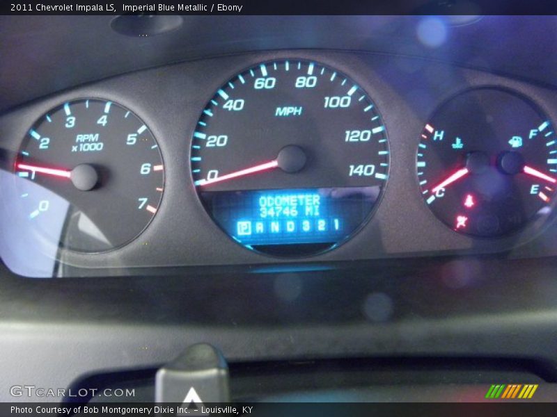 Imperial Blue Metallic / Ebony 2011 Chevrolet Impala LS