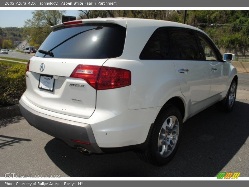 Aspen White Pearl / Parchment 2009 Acura MDX Technology