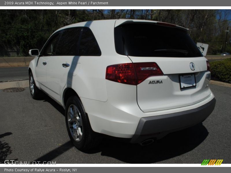 Aspen White Pearl / Parchment 2009 Acura MDX Technology