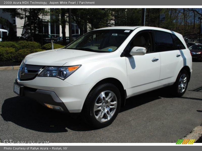 Aspen White Pearl / Parchment 2009 Acura MDX Technology