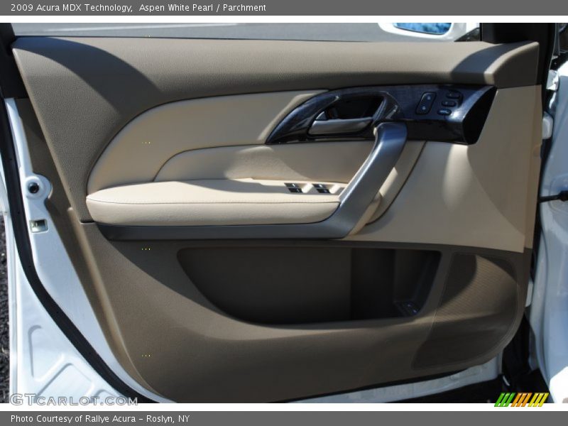 Aspen White Pearl / Parchment 2009 Acura MDX Technology