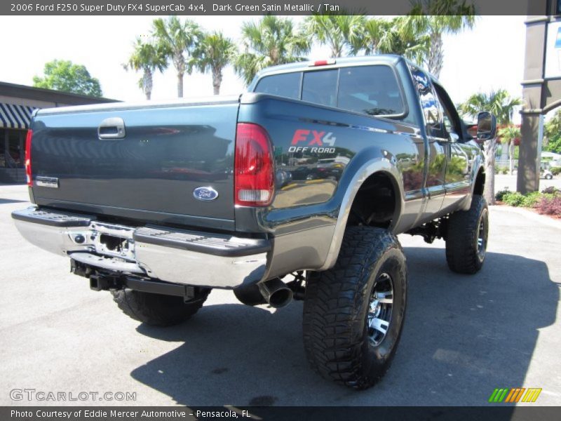 Dark Green Satin Metallic / Tan 2006 Ford F250 Super Duty FX4 SuperCab 4x4
