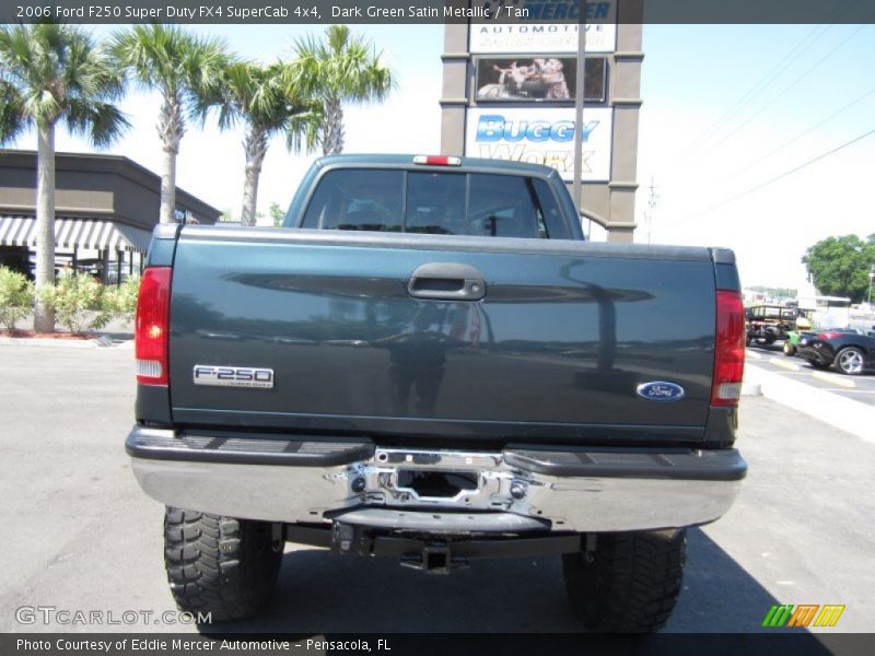 Dark Green Satin Metallic / Tan 2006 Ford F250 Super Duty FX4 SuperCab 4x4