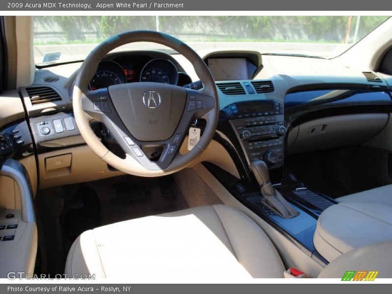 Aspen White Pearl / Parchment 2009 Acura MDX Technology