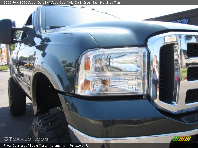 Dark Green Satin Metallic / Tan 2006 Ford F250 Super Duty FX4 SuperCab 4x4