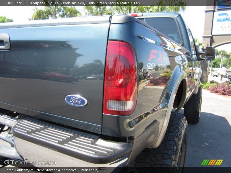Dark Green Satin Metallic / Tan 2006 Ford F250 Super Duty FX4 SuperCab 4x4