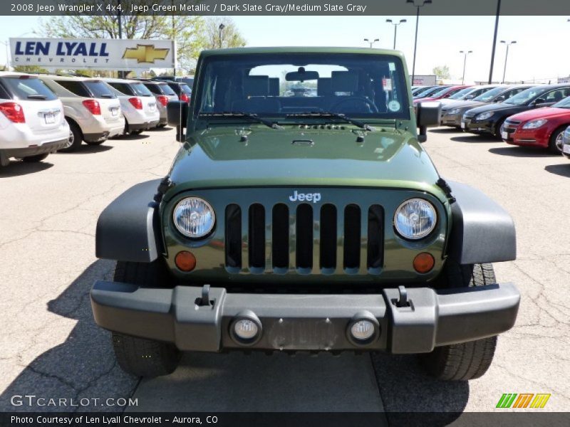 Jeep Green Metallic / Dark Slate Gray/Medium Slate Gray 2008 Jeep Wrangler X 4x4