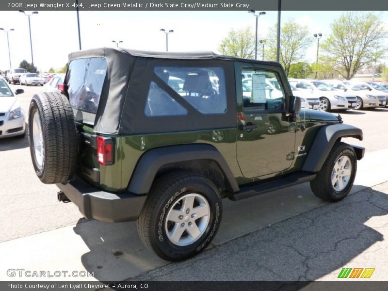 Jeep Green Metallic / Dark Slate Gray/Medium Slate Gray 2008 Jeep Wrangler X 4x4