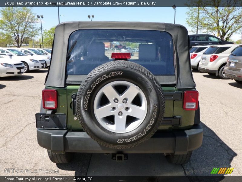 Jeep Green Metallic / Dark Slate Gray/Medium Slate Gray 2008 Jeep Wrangler X 4x4